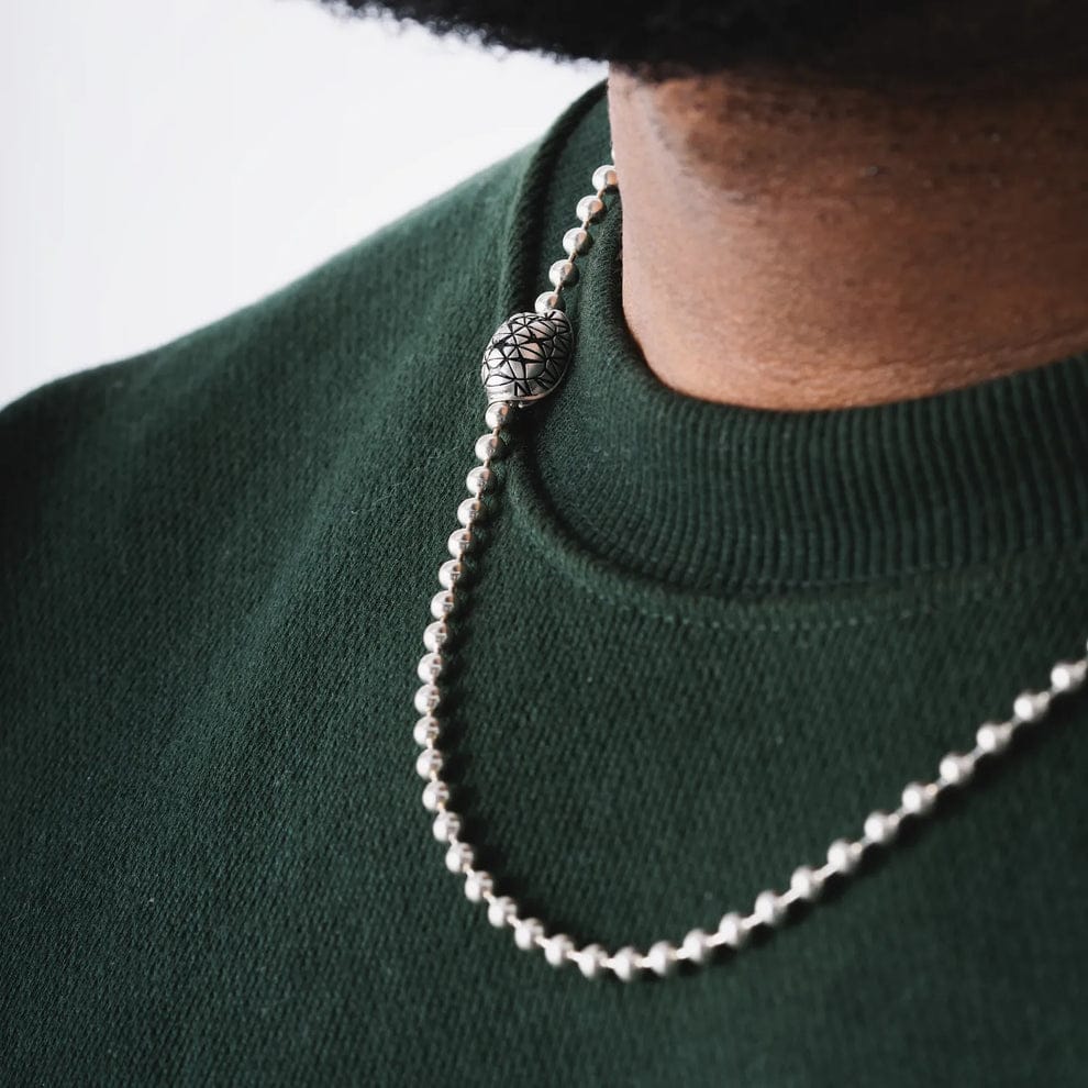 RARE PRINCE by CARAT SUTRA | 4mm Tortoise Ball Chain | 925 Sterling Silver Chain | With Certificate of Authenticity and 925 Hallmark - Image 2