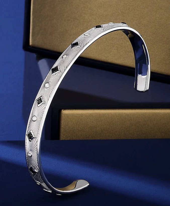 Exclusive Adjustable Sunbeam Cuff Style Bangle/kadaa/Handcuff | 925 Sterling Silver Bracelet | With Certificate of Authenticity and 925 Hallmark - Image 2