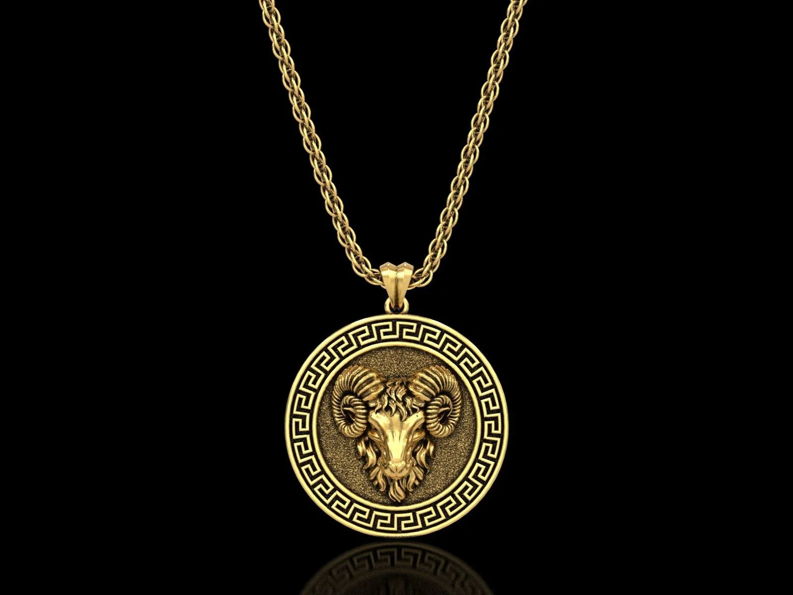 RARE PRINCE by CARAT SUTRA | Unique Designed Pendant for Aries Zodiac for Men | 925 Sterling Silver Oxidized Pendant | Men's Jewelry | With Certificate of Authenticity and 925 Hallmark - Image 5
