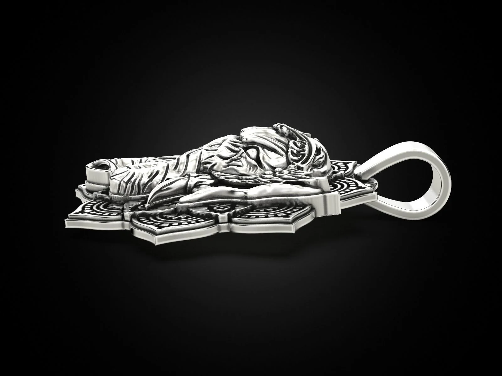 RARE PRINCE by CARAT SUTRA | Unique Designed Ganesha Pendant | 925 Sterling Silver Oxidized Pendant | Men's Jewelry | With Certificate of Authenticity and 925 Hallmark - Image 5