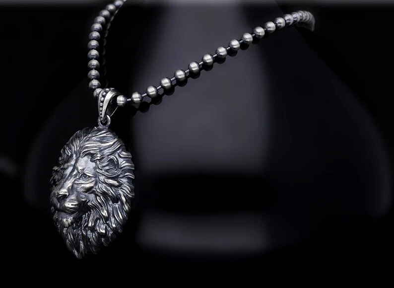 Unique Designed Lion Pendant for Men | 925 Sterling Silver Oxidized Pendant | Men's Jewelry | With Certificate of Authenticity and 925 Hallmark - Image 4