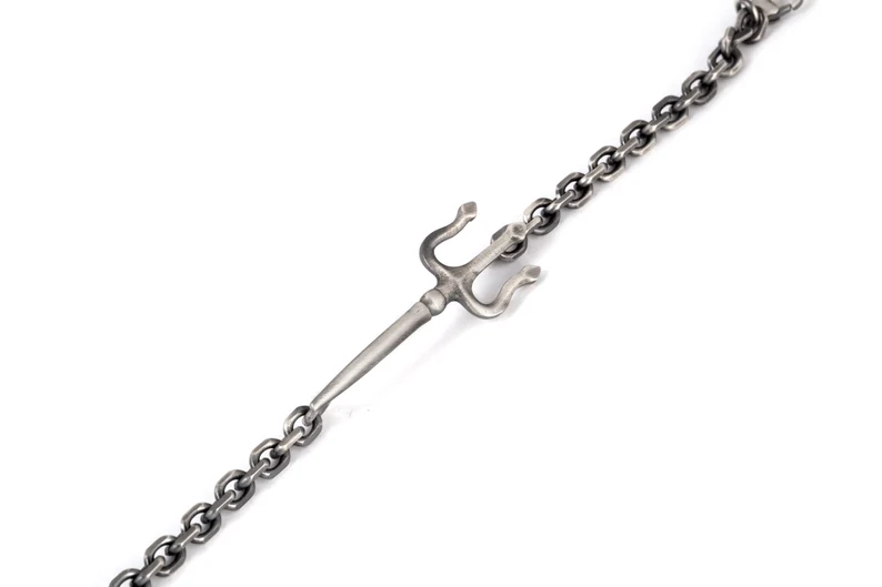 RARE PRINCE by CARAT SUTRA | Unique Trishul Symbol Bracelet For Men | 925 Sterling Silver Oxidized Bracelet | Men's Jewelry | With Certificate of Authenticity and 925 Hallmark - Image 7