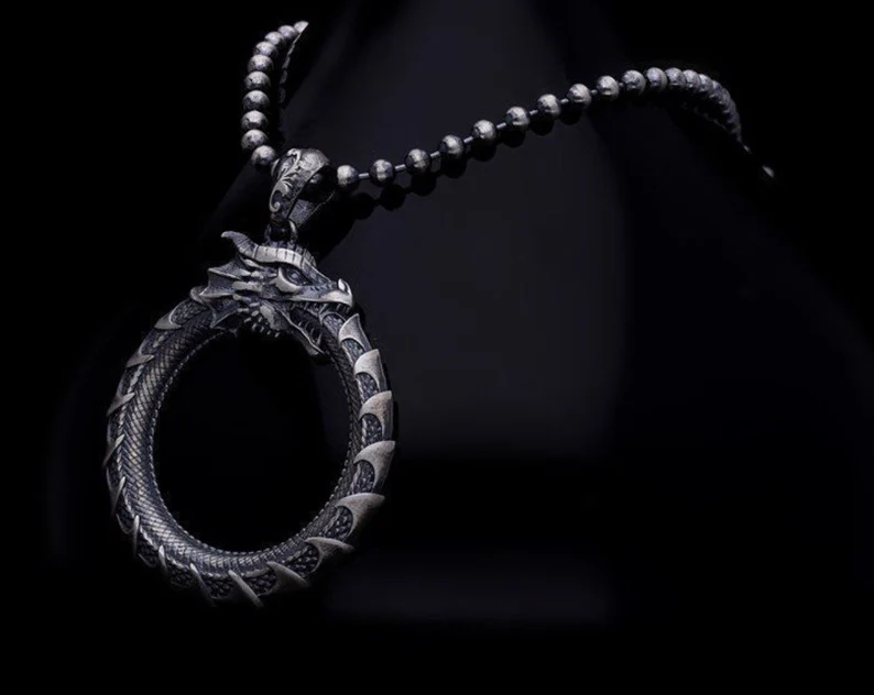 RARE PRINCE by CARAT SUTRA | Unique Dragon Pendant for Men | 925 Sterling Silver Pendant| Men's Jewelry | With Certificate of Authenticity and 925 Hallmark - Image 3