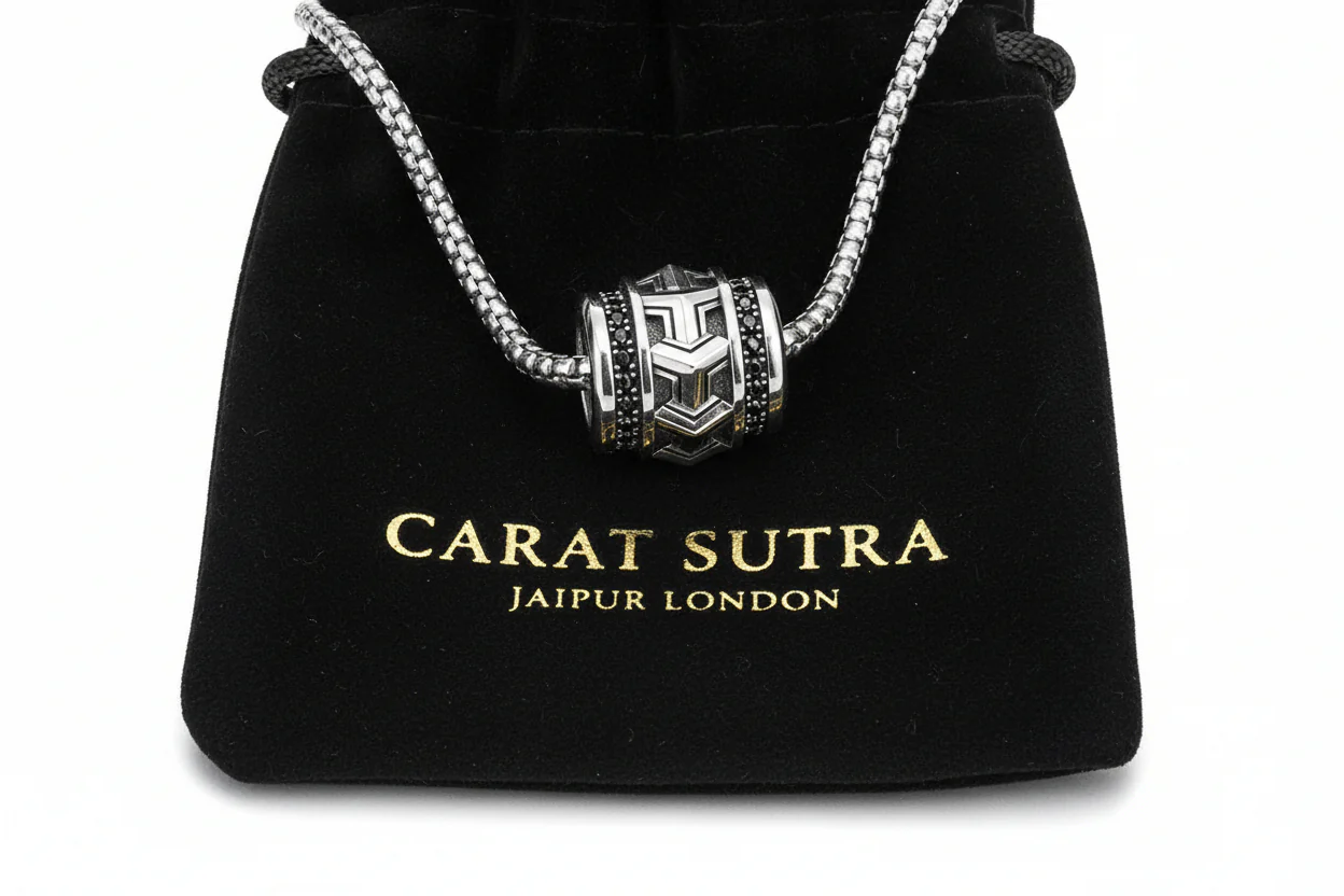 Unique Designed Armour Pendant for Men | 925 Sterling Silver Oxidized Pendant | With Certificate of Authenticity and 925 Hallmark