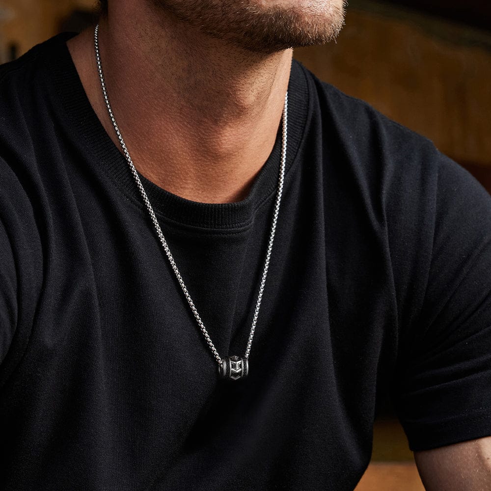 Unique Designed Armour Pendant for Men | 925 Sterling Silver Oxidized Pendant | With Certificate of Authenticity and 925 Hallmark - Image 2