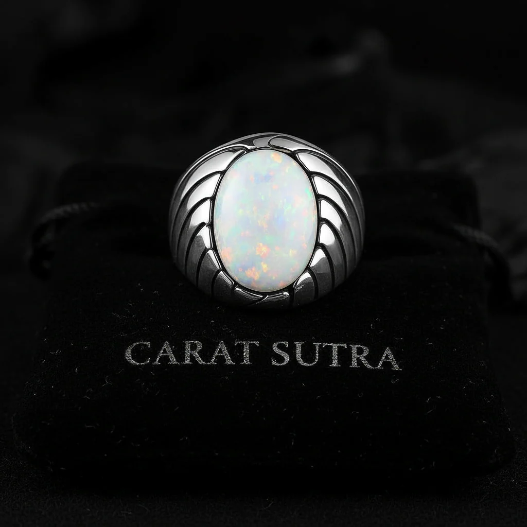Unique Designed Turkish Style Ring with Excellent quality 10ct Fire Australian Opal | 925 Sterling Silver Oxidized Ring | With Certificate of Authenticity and 925 Hallmark - Image 3