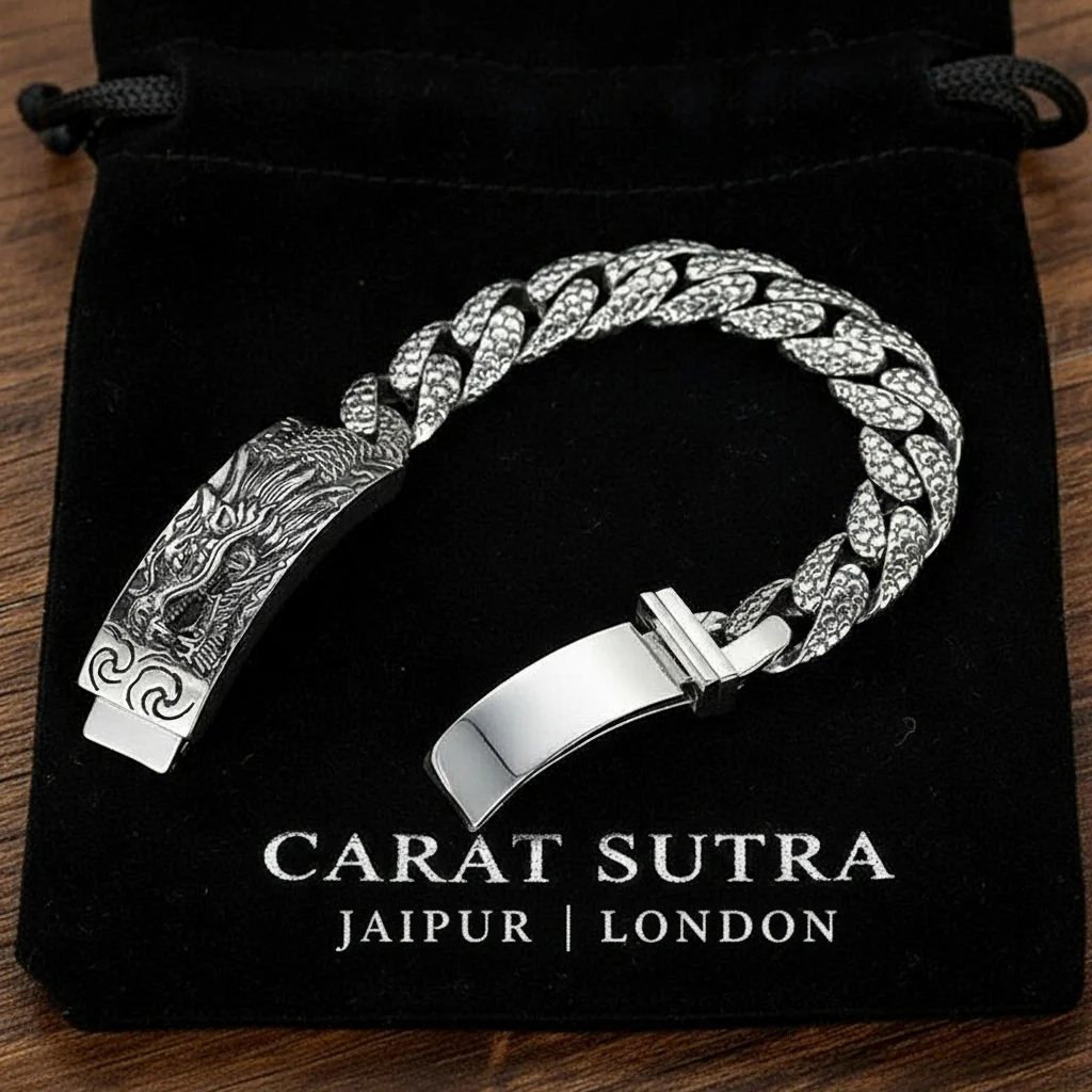 16mm wide Unique Embossed Dragon Bracelet for Men | 925 Sterling Silver Bracelet | With Certificate of Authenticity and 925 Hallmark - Image 4